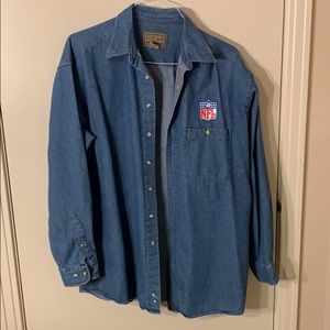 NFL Denim Button Down Shirt